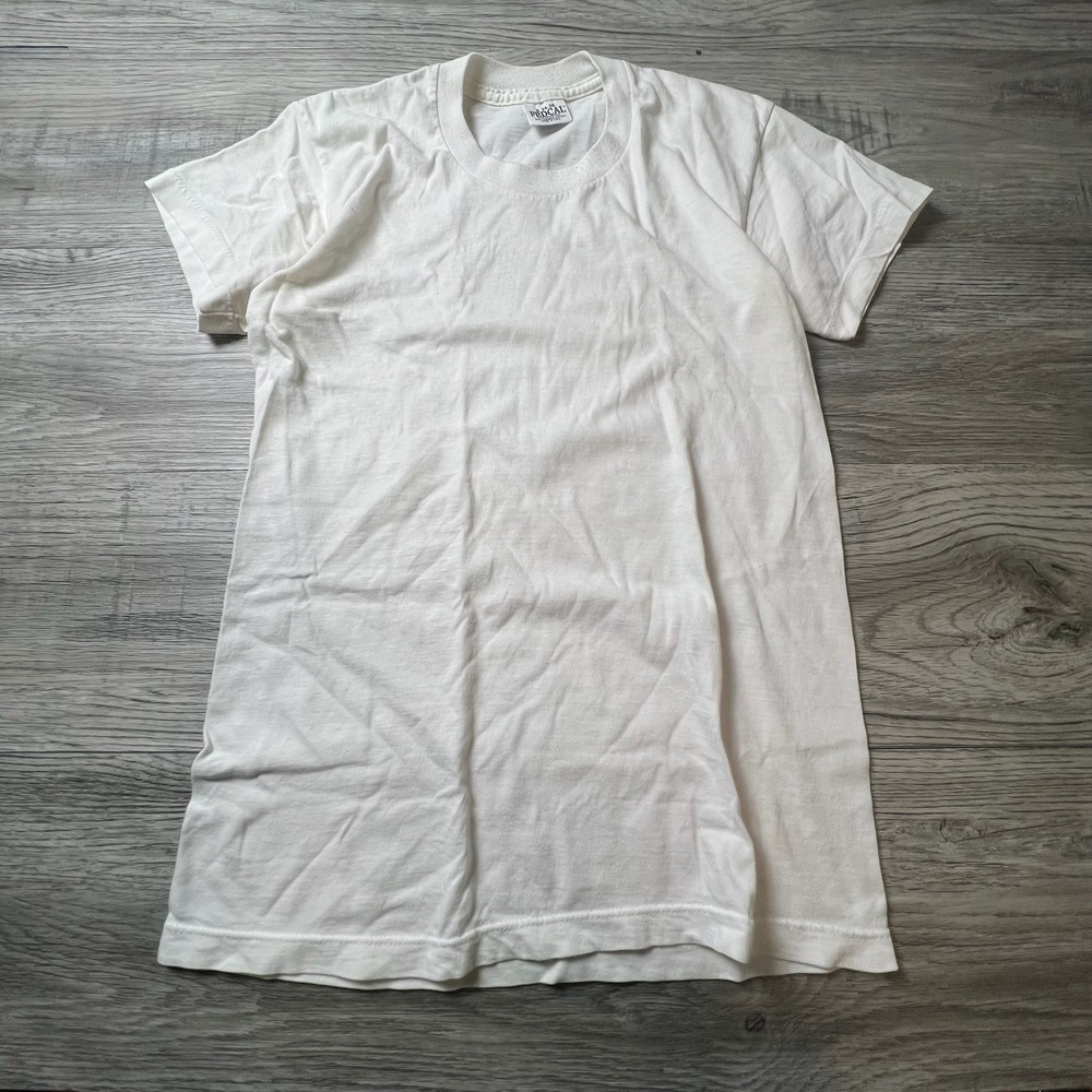 Fedcal T-Shirt Women S White Single Stitch Cotton Vintage Made in USA Tee